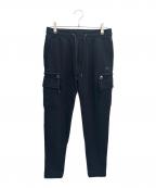 1PIU1UGUALE3 RELAXウノピゥウノウグァーレトレ リラックス）の古着「ドライタッチスウェットカーゴパンツ」｜ブラック