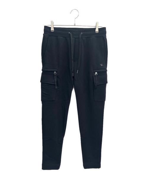 1PIU1UGUALE3 RELAX（ウノピゥウノウグァーレトレ リラックス）1PIU1UGUALE3 RELAX (ウノピゥウノウグァーレトレ リラックス) ドライタッチスウェットカーゴパンツ ブラック サイズ:M 未使用品の古着・服飾アイテム