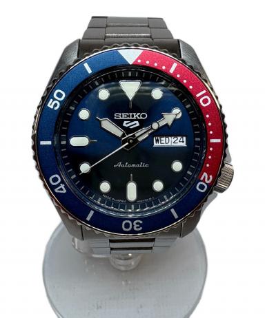 SEIKO 5 自動巻き ダイバーズウォッチ ネイビー 中古・古着通販】SEIKO (セイコー) ダイバーズウォッチ ネイビー