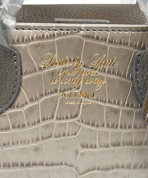 A.D.M.J.（エーディーエムジェイ）A.D.M.J. (エーディーエムジェイ) ショルダーバッグ マイクロミニトート グレーの古着・服飾アイテム