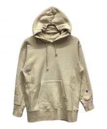 Champion（チャンピオン）の古着「リバースウィーブパーカー」｜ベージュ