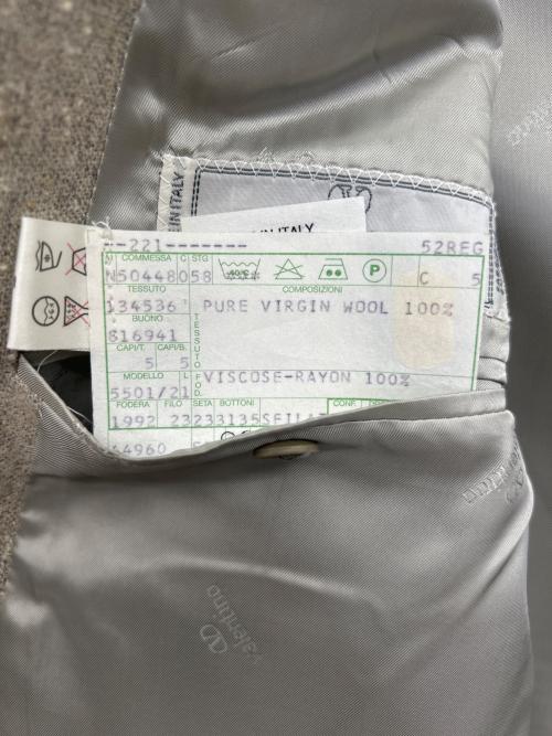 VALENTINO GARAVANI（ヴァレンティノ・ガラヴァーニ）VALENTINO GARAVANI (ヴァレンティノ・ガラヴァーニ) 2Bセットアップスーツ グレー サイズ:52の古着・服飾アイテム