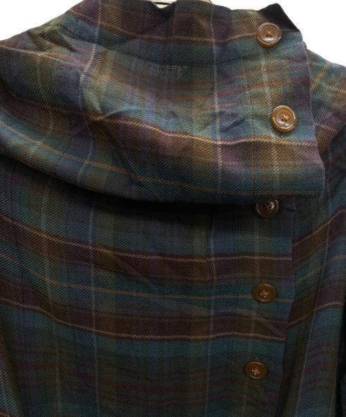 Vivienne Westwood RED LABEL（ヴィヴィアンウエストウッドレッドレーベル）Vivienne Westwood RED LABEL (ヴィヴィアンウエストウッドレッドレーベル) オールインワン ネイビー×グリーン サイズ:02の古着・服飾アイテム