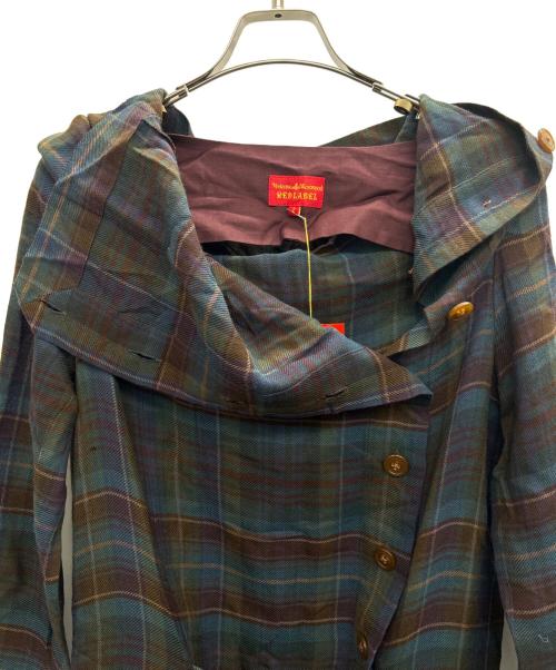 Vivienne Westwood RED LABEL（ヴィヴィアンウエストウッドレッドレーベル）Vivienne Westwood RED LABEL (ヴィヴィアンウエストウッドレッドレーベル) オールインワン ネイビー×グリーン サイズ:02の古着・服飾アイテム