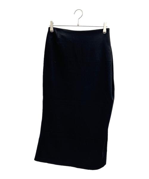 YOHJI YAMAMOTO（ヨウジヤマモト）YOHJI YAMAMOTO (ヨウジヤマモト) ウールナイロンストレッチスカート ブラック サイズ:XSの古着・服飾アイテム