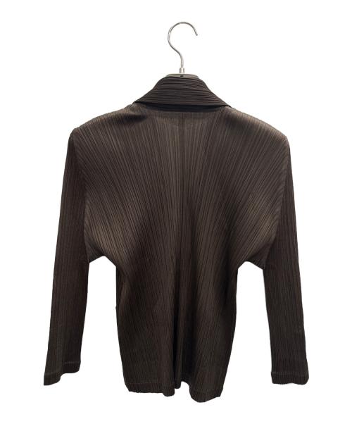 PLEATS PLEASE（プリーツプリーズ）PLEATS PLEASE (プリーツプリーズ) 七分袖シャツ ブラウン サイズ:5の古着・服飾アイテム