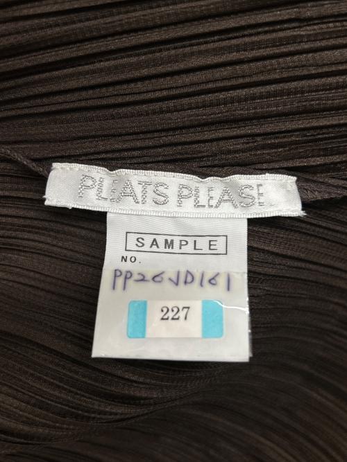 PLEATS PLEASE（プリーツプリーズ）PLEATS PLEASE (プリーツプリーズ) 七分袖シャツ ブラウン サイズ:5の古着・服飾アイテム