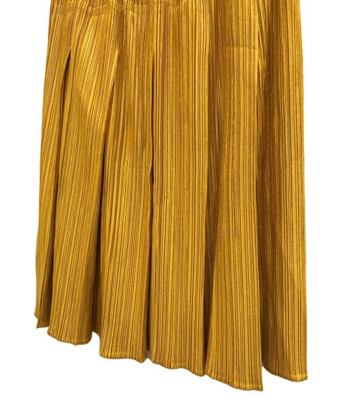 PLEATS PLEASE（プリーツプリーズ）PLEATS PLEASE (プリーツプリーズ) プリーツスカート イエロー サイズ:5の古着・服飾アイテム