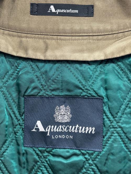 Aquascutum（アクアスキュータム）Aquascutum (アクアスキュータム) ライナー付トレンチコート オリーブ サイズ:40の古着・服飾アイテム