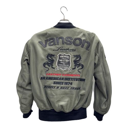 VANSON（バンソン）VANSON (バンソン) メッシュMA-1ジャケット カーキ サイズ:M 未使用品の古着・服飾アイテム