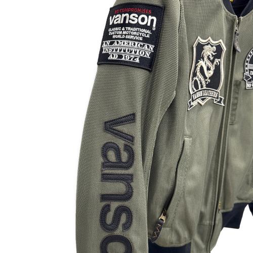 VANSON（バンソン）VANSON (バンソン) メッシュMA-1ジャケット カーキ サイズ:M 未使用品の古着・服飾アイテム