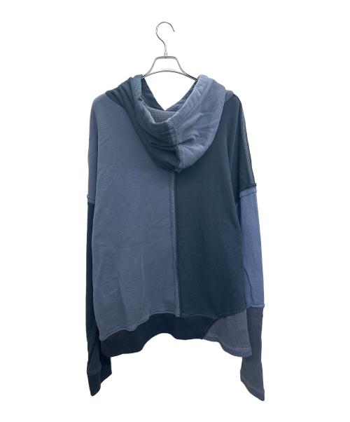 GREG LAUREN（グレッグローレン）GREG LAUREN (グレッグローレン) ドッキングパーカー ネイビー サイズ:4の古着・服飾アイテム