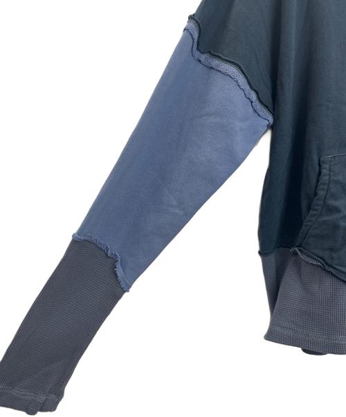 GREG LAUREN（グレッグローレン）GREG LAUREN (グレッグローレン) ドッキングパーカー ネイビー サイズ:4の古着・服飾アイテム