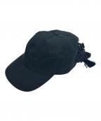 Tanaka Daisukeタナカ ダイスケ）の古着「キャップ China ribbon cap」｜ブラック