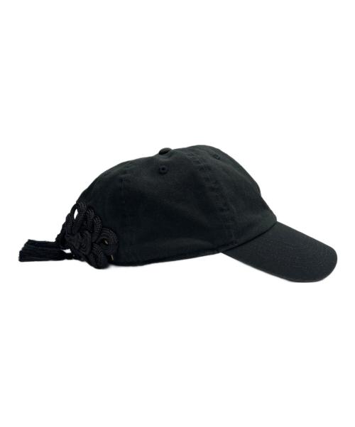 Tanaka Daisuke（タナカ ダイスケ）tanaka daisuke (タナカ ダイスケ) キャップ China ribbon cap ブラックの古着・服飾アイテム