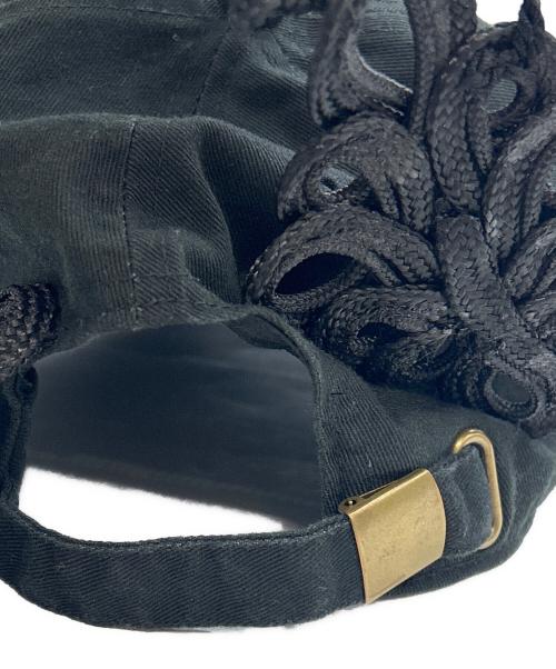 Tanaka Daisuke（タナカ ダイスケ）tanaka daisuke (タナカ ダイスケ) キャップ China ribbon cap ブラックの古着・服飾アイテム