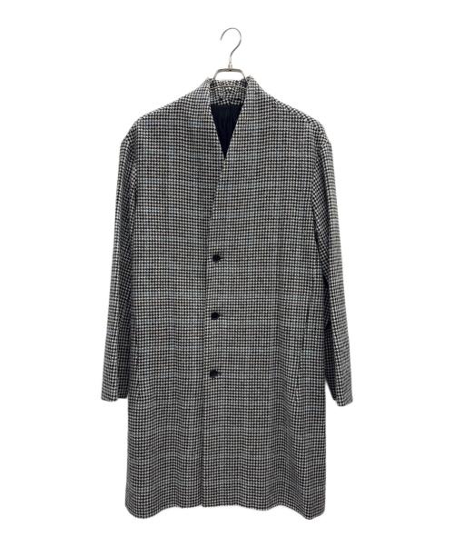 MARKAWARE（マーカウェア）MARKAWARE (マーカウェア) MINIMALIST COAT SHETLAND WOOL GUNCLUB CHECK グレー サイズ:2の古着・服飾アイテム