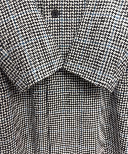 MARKAWARE（マーカウェア）MARKAWARE (マーカウェア) MINIMALIST COAT SHETLAND WOOL GUNCLUB CHECK グレー サイズ:2の古着・服飾アイテム