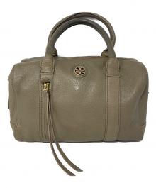 TORY BURCH（トリーバーチ）の古着「ミニボストンバッグ」｜ベージュ