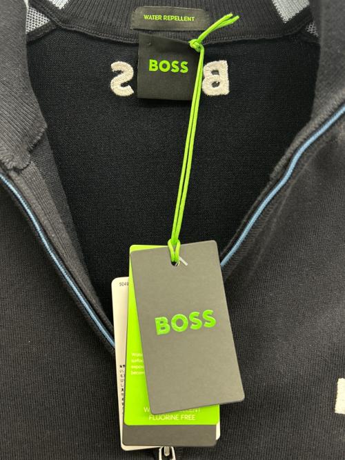 BOSS（ボス）BOSS (ボス) 薄手ニット ブラック×ブルー サイズ:Lの古着・服飾アイテム