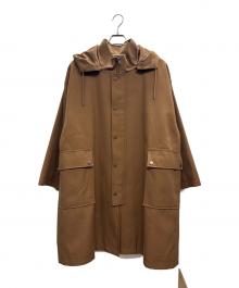 SHIPS Primary navy label（シップス プライマリー ネイビー レーベル）の古着「ウール フードコート」｜ブラウン