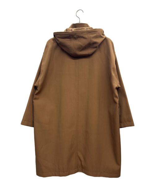 SHIPS Primary navy label（シップス プライマリー ネイビー レーベル）SHIPS Primary navy label (シップス プライマリー ネイビー レーベル) ウール フードコート ブラウン サイズ:38の古着・服飾アイテム