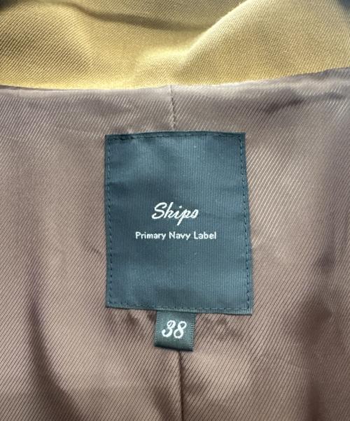 SHIPS Primary navy label（シップス プライマリー ネイビー レーベル）SHIPS Primary navy label (シップス プライマリー ネイビー レーベル) ウール フードコート ブラウン サイズ:38の古着・服飾アイテム