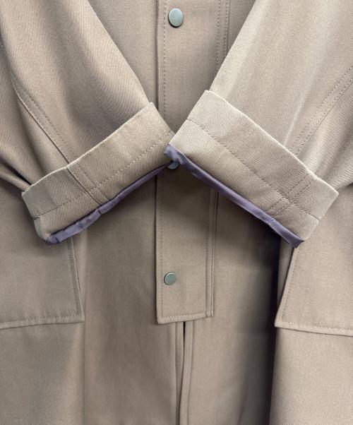 SHIPS Primary navy label（シップス プライマリー ネイビー レーベル）SHIPS Primary navy label (シップス プライマリー ネイビー レーベル) ウール フードコート ブラウン サイズ:38の古着・服飾アイテム