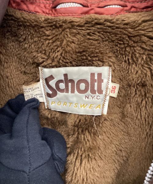 Schott（ショット）Schott (ショット) A2 フライトジャケット ブラウン サイズ:36の古着・服飾アイテム