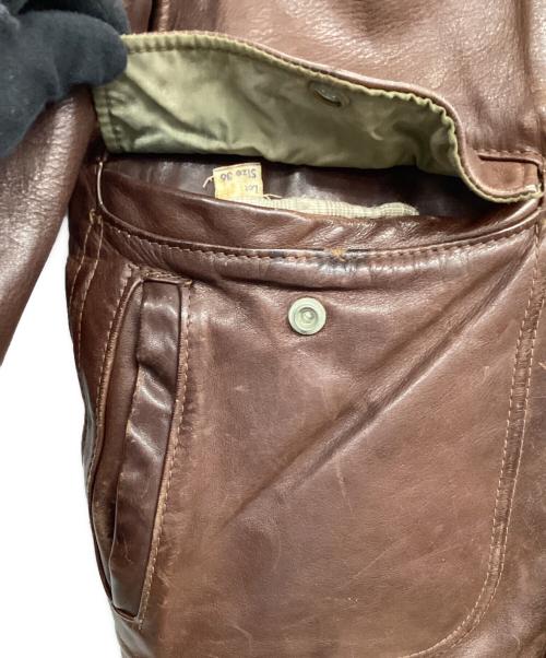 Schott（ショット）Schott (ショット) A2 フライトジャケット ブラウン サイズ:36の古着・服飾アイテム