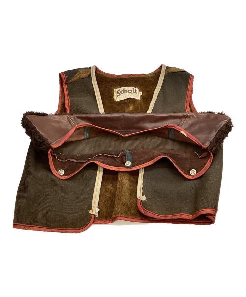 Schott（ショット）Schott (ショット) A2 フライトジャケット ブラウン サイズ:36の古着・服飾アイテム