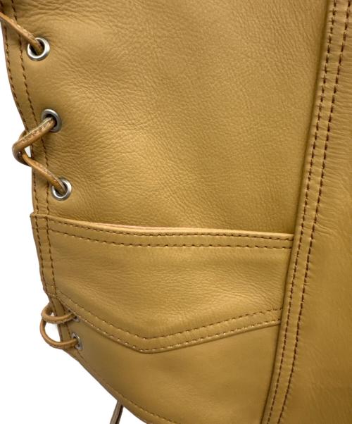 HEAVY（ヘビー）HEAVY (ヘビー) レザーベスト ベージュ サイズ:36の古着・服飾アイテム