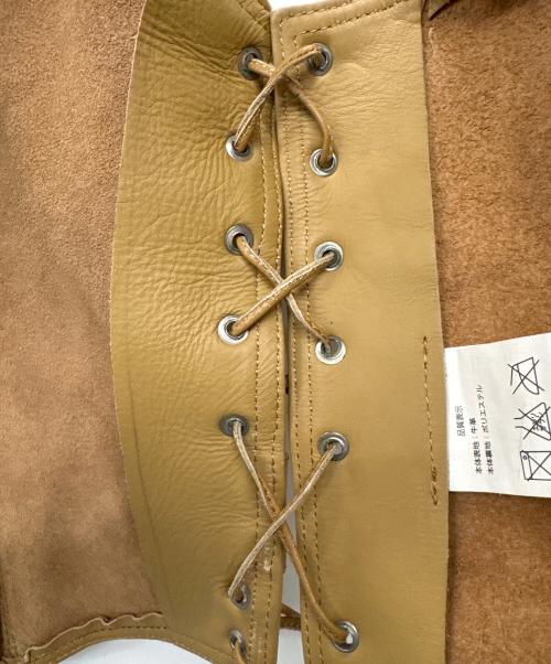 HEAVY（ヘビー）HEAVY (ヘビー) レザーベスト ベージュ サイズ:36の古着・服飾アイテム