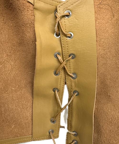 HEAVY（ヘビー）HEAVY (ヘビー) レザーベスト ベージュ サイズ:36の古着・服飾アイテム