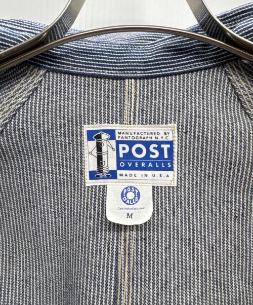 POST O'ALLS（ポストオーバーオールズ）POST O'ALLS (ポストオーバーオールズ) カバーオール ブルー×ホワイト サイズ:Mの古着・服飾アイテム
