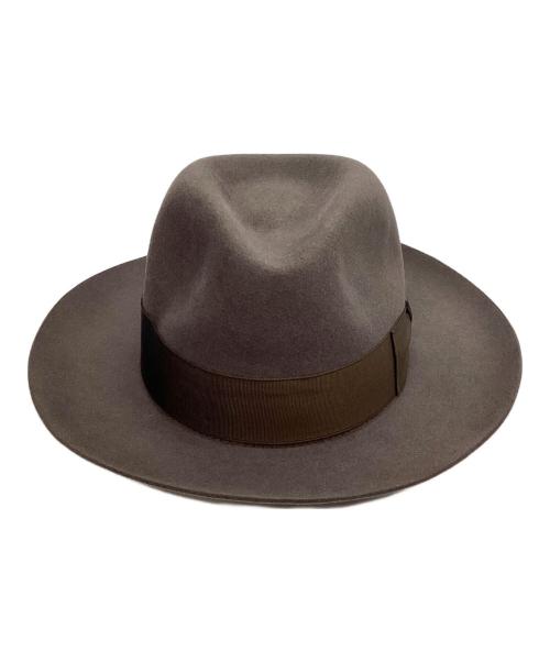 BORSALINO（ボルサリーノ）BORSALINO (ボルサリーノ) アレクサンダー 中折れ帽 チャコールグレー サイズ:59の古着・服飾アイテム