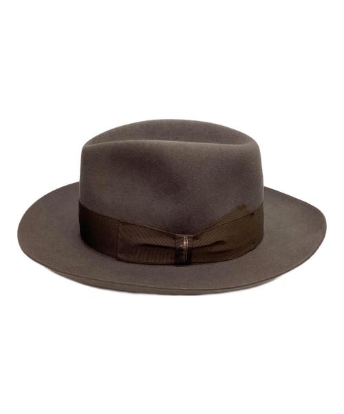 BORSALINO（ボルサリーノ）BORSALINO (ボルサリーノ) アレクサンダー 中折れ帽 チャコールグレー サイズ:59の古着・服飾アイテム
