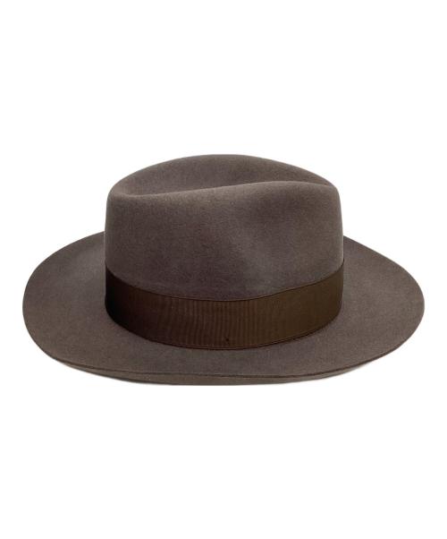 BORSALINO（ボルサリーノ）BORSALINO (ボルサリーノ) アレクサンダー 中折れ帽 チャコールグレー サイズ:59の古着・服飾アイテム