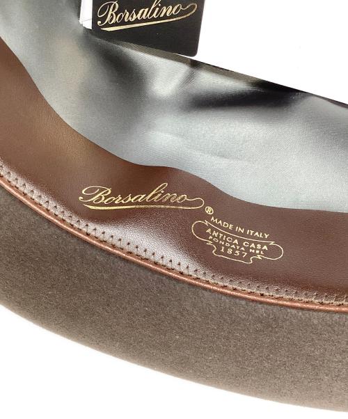 BORSALINO（ボルサリーノ）BORSALINO (ボルサリーノ) アレクサンダー 中折れ帽 チャコールグレー サイズ:59の古着・服飾アイテム
