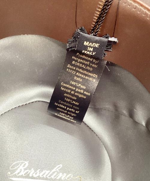 BORSALINO（ボルサリーノ）BORSALINO (ボルサリーノ) アレクサンダー 中折れ帽 チャコールグレー サイズ:59の古着・服飾アイテム