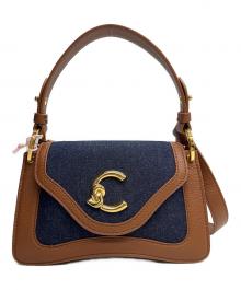 COCCINELLE（コチネレ）の古着「2WAYバッグ C-Me 未使用品」｜ブラウン×ブルー