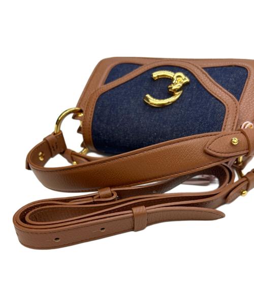 COCCINELLE（コチネレ）COCCINELLE (コチネレ) 2WAYバッグ C-Me 未使用品 ブラウン×ブルー 未使用品の古着・服飾アイテム