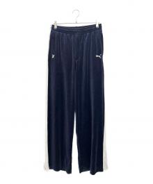 PUMA×masu（プーマ×エムエーエスユー）の古着「トラックパンツ T7 WIDE TRACK PANTS 未使用品」｜ネイビー