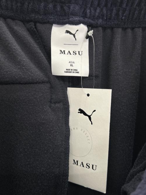 PUMA（プーマ）PUMA (プーマ) masu (エムエーエスユー) トラックパンツ T7 WIDE TRACK PANTS 未使用品 ネイビー サイズ:XLの古着・服飾アイテム