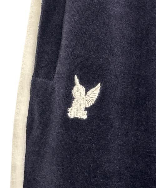 PUMA（プーマ）PUMA (プーマ) masu (エムエーエスユー) トラックパンツ T7 WIDE TRACK PANTS 未使用品 ネイビー サイズ:XLの古着・服飾アイテム