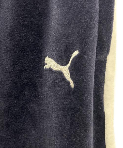 PUMA（プーマ）PUMA (プーマ) masu (エムエーエスユー) トラックパンツ T7 WIDE TRACK PANTS 未使用品 ネイビー サイズ:XLの古着・服飾アイテム