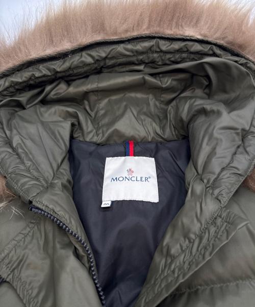 MONCLER（モンクレール）MONCLER (モンクレール) ダウンコート カーキ サイズ:00の古着・服飾アイテム