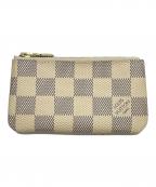 LOUIS VUITTONルイ ヴィトン）の古着「ケース ダミエ・アズール ポシェットクレ」｜ベージュ