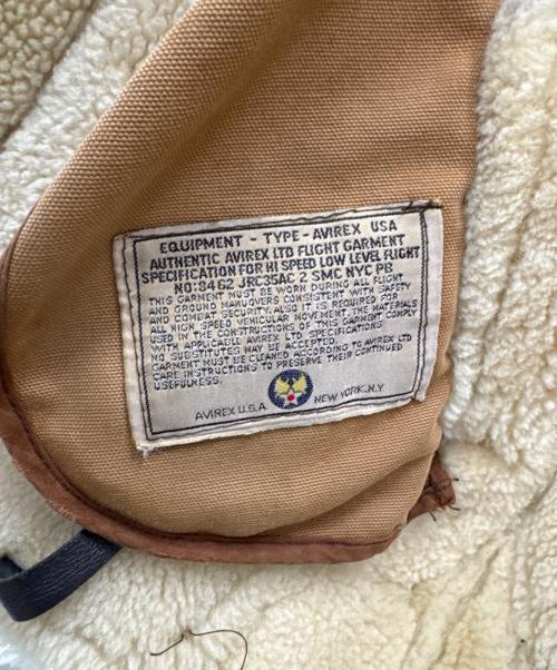 AVIREX（アヴィレックス）AVIREX (アヴィレックス) B-3ジャケット ブラウン サイズ:34の古着・服飾アイテム