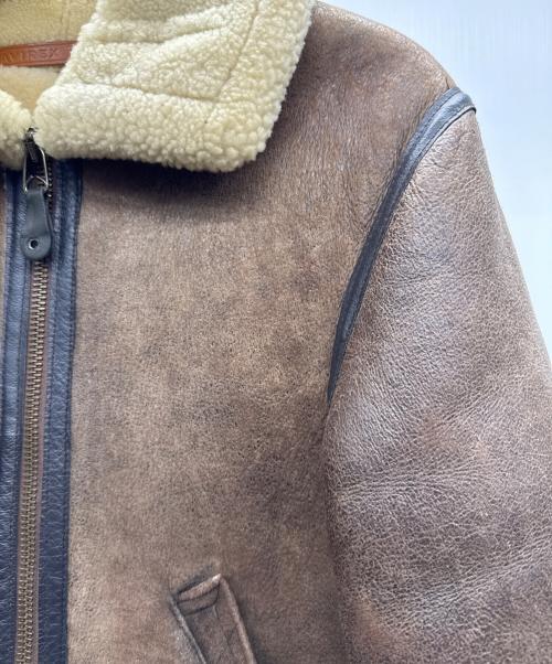 AVIREX（アヴィレックス）AVIREX (アヴィレックス) B-3ジャケット ブラウン サイズ:34の古着・服飾アイテム